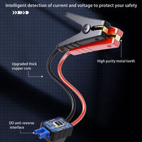Démarreur multifonction 4-en-1 1000A avec gonfleur de pneus, batterie externe 4*2000mAh, lumière LED et booster de voiture numérique