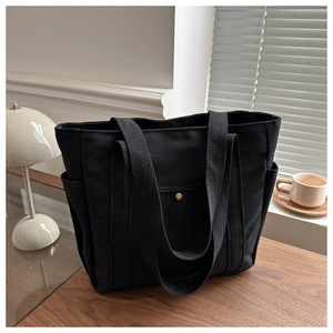 Canvas Bag with <b>Large</b> Capacity for Outdoor Activities High Shoulder Height Lightweight and Versatile Appearance - Product Image 2