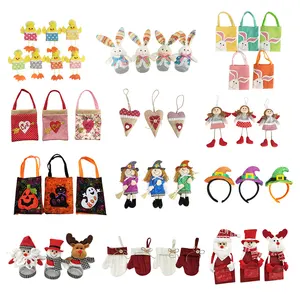 Christmas Favor Bags Candy Biscuit Gift Bags Christmas Snowman And Tree Ornaments Party Gift Xmas Treat Bag