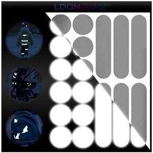 WBG Reflective Ripstop Nylon <b>Fabric</b> Stick-On <b>Tape</b> Self Adhesive <b>Repair</b> Patch Reflector Tent Down Jacket <b>Repair</b> Patches - Product Image 4