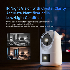 Moniteur Bébé CB91DR 6MP, WiFi Double Bande, Batterie 5200mAh, Audio Bidirectionnel à un Bouton, Caméra de Surveillance de Sécurité WiFi CCTV - Product Image 4