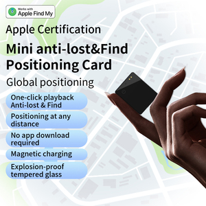 Super Mini Ultra-Thin Smart Air Tag GPS Tracker Locator <strong>Device</strong> Magnetic Charging Find My Card for Wallet IOS - Product Image 2