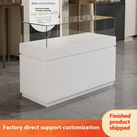 Vitrine d'exposition LED pour objets culturels de musée, présentoir pour téléphones portables et lunettes, vitrine en verre pour centre commercial et bijouterie