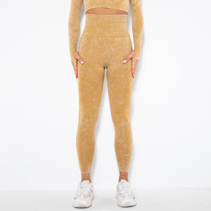 Vente de gros Leggings sans couture pour femme, pantalon de yoga, leggings de course, taille haute, sans couture - Product Image 4