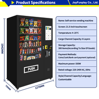 Máquina Expendedora de Pokémon JFP con Luz LED, Caja Sorpresa, Autoservicio 24 Horas, Juguete Sorpresa, Pantalla Táctil Comercial