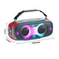 Enceinte de fête stéréo extérieure Hopestar A30 PARTY 70W Bluetooth IPX6 résistante aux éclaboussures, double diaphragme, lumière LED, TWS, TF, USB, AUX, FM