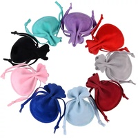 Sac en flanelle de velours pour femmes, Logo personnalisé, couleur rose, pochette, emballage cadeau, bijoux