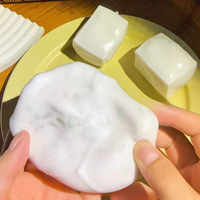 Jouets sensoriels anti-stress en forme de tofu, jouets moelleux à effets sonores apaisants pour le remplissage de blocs de construction