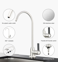 Nouvelle Arrivée Robinet Purificateur d'Eau Froide par Osmose Inverse en Acier Inoxydable, Monocommande Manuelle, Rotation à 360 Degrés pour Usage Domestique