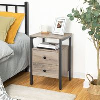 Table de chevet en gros avec tiroirs, table de chevet avec tiroir, armoire de chevet avec tiroirs, table de nuit avec tiroir pour chambre à coucher