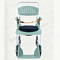 Commode de toilette surélevée pour personnes âgées, pour les soignants à domicile