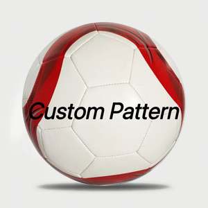 Ballons de football durables du fabricant, taille 5, en cuir PU, pour la plage, paire de marque, thermocollés, personnalisables - Product Image 1