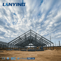 Structure métallique préfabriquée pour entrepôt d'usine industrielle de 1000 m² à 5000 m²