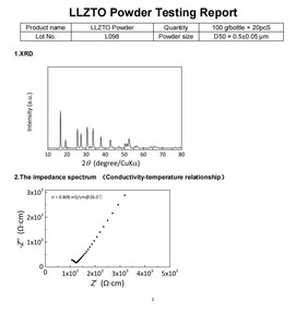 LLZTO Li6.4La3Zr1.4Ta0.6O12 リチウムイオン電池固体電解質 - Product Image 4