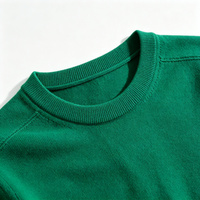 Pull en maille col rond en mélange de cachemire pour homme, uni, décontracté, respirant, séchage rapide, automne, épaules tombantes, manches longues