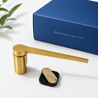 Accessoires de cuisine magnétiques de luxe en or noir, porte-torchons en acier inoxydable, décoration intérieure