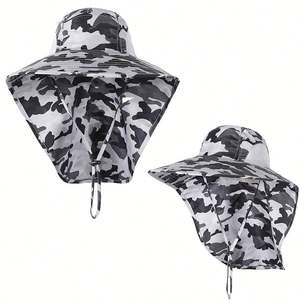 Sombrero de Pescador SPF 50+ de Venta Caliente de Fábrica, Gorra Personalizada para Exteriores con Protección Solar, Sombrero Transpirable con Ala Ancha - Product Image 5