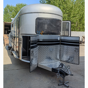 Remorque flottante de luxe pour 2 chevaux avec espace de vie, chargement direct, type carrosse - Product Image 3