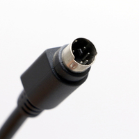 Câble d'extension vidéo audio MIDI personnalisé mâle vers mâle 6 broches Mini DIN pour clavier PS2