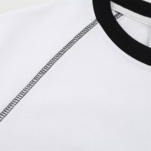 Venta <span class=keywords><strong>al</strong></span> <span class=keywords><strong>por</strong></span> <span class=keywords><strong>mayor</strong></span> <span class=keywords><strong>de</strong></span> algodón pesado Camiseta <span class=keywords><strong>de</strong></span> manga raglán para los hombres personalizable Ringer Design Oversized Fit Impresión digital 100% algodón - Product Image 6
