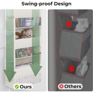 Organizador Moderno para Puerta con 4 Estantes y 6 Bolsillos, Impermeable y Antivuelco, para Guardar Cosas en la Habitación de los Niños - Product Image 4