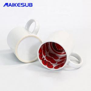 Maikeusb แก้วเซรามิกพิมพ์ลายด้านใน,แก้วกาแฟ<span class=keywords><strong>นม</strong></span>ภายในบ้านและสำนักงานขนาด11ออนซ์ใช้ในชีวิตประจำวัน - Product Image 5