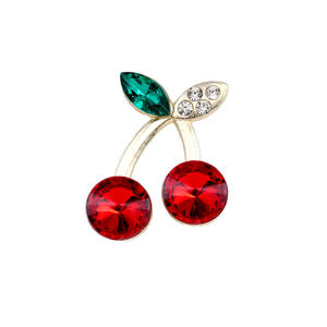 ضوء سبائك الذهب محفورة سحر الكرز براقة حجر الراين الكريستال الملحقات ديي مقاطع الشعر أغطية الرأس الحرفية الجديدة - Product Image 5