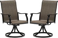 Chaise de porche de jardin extérieur avec tissu en maille textile Chaise à bascule pivotante avec dossier