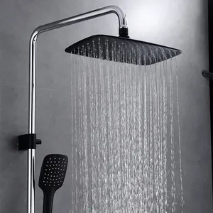 高級モダンシャワーデュアルハンドルバスルームセット高品質シャワーヘッド付き3機能シャワー蛇口