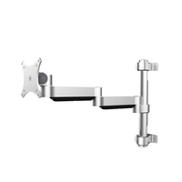 Support de moniteur robotisé robuste en alliage d'aluminium Meisonic T5-ME1-700 avec bras à ressort à gaz pour écran d'ordinateur