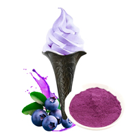 DDYO Préparation en poudre pour crème glacée molle hyperprotéinée, saveurs fruitées de taro, faible teneur en sucre, 17 Brix, durée de conservation de 12 mois, pour boîte/sac de collations santé et sportives