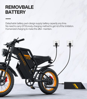Motocicleta Eléctrica Todoterreno GT20, 1000W, 48V, 61-80km/h