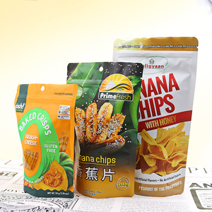 Sachet Alimentaire Personnalisé Imprimé Doypack Refermable pour Crevettes, Popcorn, <span class=keywords><strong>Chips</strong></span> de Pommes de Terre et Bananes, Emballage Plastique pour Snacks - Product Image 3