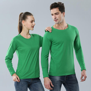 T-shirt à manches longues en coton polyester personnalisé pour hommes T-shirt ajusté confortable vente en gros - Product Image 3