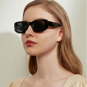 Nuevas Gafas de Sol Cuadradas con Degradado de Color Jelly y Logotipo Personalizado de Moda 2021, Gafas de Sol Rectangulares Poligonales con Protección UV400 para Mujer - Product Image 2