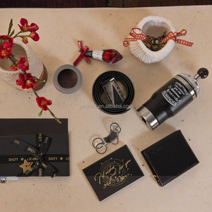 Luxury Dad Birthday Gifts - Premium Leather Wallet Belt & Mug Set with Gift Box
