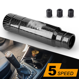 Poignée de levier de vitesses en fibre de carbone Cnspeed M8 M10 M12 5 vitesses manuelle automatique pour voiture - Product Image 3