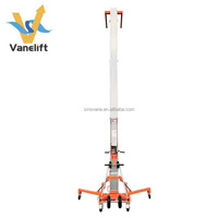 Ascenseur manuel léger de cargaison de poteau en aluminium 200 250 300 350 kg équipement pliable d'ascenseur de climatiseur de treuil de main