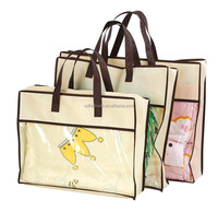Sac de shampooing transparent en pe, sachets écologiques, haut de gamme, non tissés, pour drap de lit, lot de pièces