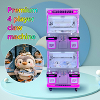 Machine à griffes mini multi-prises pour 2 joueurs avec armoire en acier pour aire de jeux intérieure pour enfants