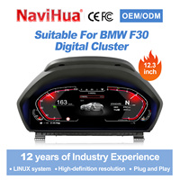 Navihua - Panel de Instrumentos Digital para Automóvil, Velocímetro con Sistema Linux, Pantalla LCD para BMW Serie 3 y 4, F30, F31, F34, F35, F32, F33