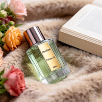 Botol Parfum Kaca Prisma Heksagonal Mewah 50ml dengan Tutup Logam, Semprotan Kabut Halus, Isi Ulang, Kemasan Parfum Kustom