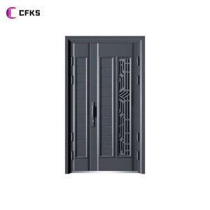2022 Offre Spéciale Design moderne intérieur porte battante Chine gros contreplaqué hôtel porte <span class=keywords><strong>d</strong></span>'entrée blindée pour appartements manuel - Product Image 5