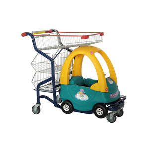 車に乗る子供用プラスチックショッピングカートショッピングトロリー子供用耐久性のあるカラフルな子供用カーカート - Product Image 4