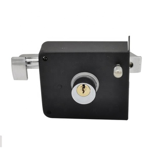 Doppio Bullone Cilindro In Ottone Impermeabile di Sicurezza Porta di Ferro Serratura Cerchio Cerradura De Sobreponer Chapa Perilla - Product Image 3