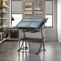 Installation facile Bureau réglable Angel Table à dessin d'ingénierie Blanc