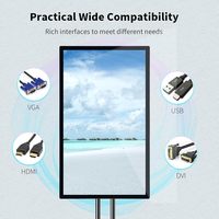 Nouvel écran industriel capacitif multi-touch de 43 pouces, écran 16:9, résolution 1920 x 1080p, haut-parleurs intégrés, USB, VGA, garantie de 3 ans