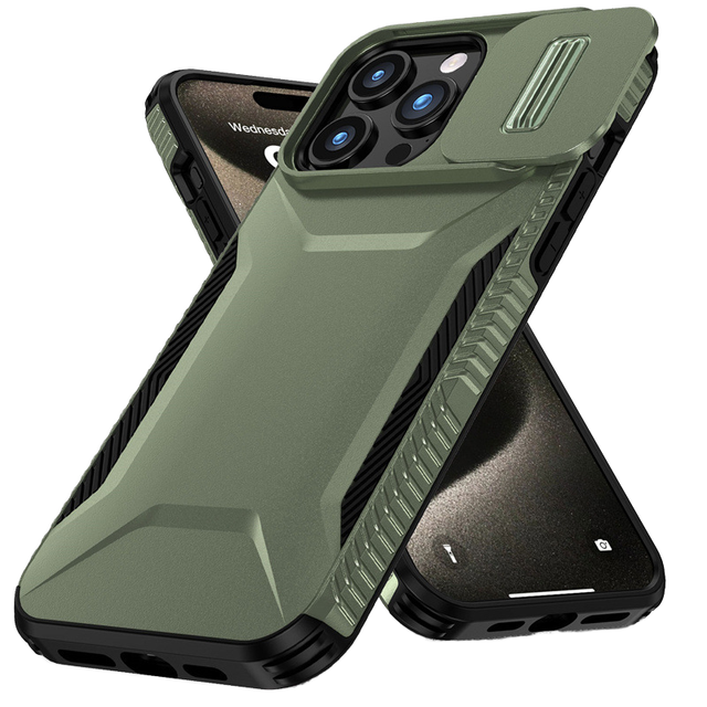 New Protective Mobile Phone Case for iPhone 17 15 16 14 13 Pro Max 2 in 1 Matte Shock Proof Cases with Raised Lens Cover