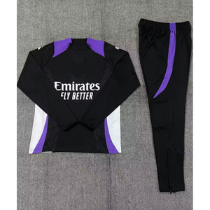 Traje de entrenamiento de fútbol de manga larga con media cremallera para hombre, camiseta de invierno y otoño - Product Image 5