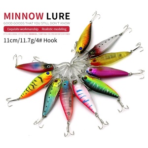 <span class=keywords><strong>Equipo</strong></span> de pesca de <span class=keywords><strong>buceo</strong></span> profundo profesional Hengjia 11cm 11,7G señuelo de pececillo de Metal Artificial para pesca en Río y Lago - Product Image 3